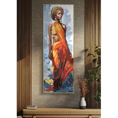 OBRAZ NA PŁÓTNIE W RAMIE Daphne -A- 52X4,5X152 cm